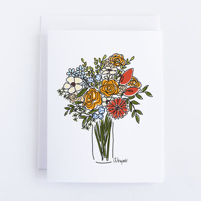 Mixed Floral Bouquet Notecard Set
