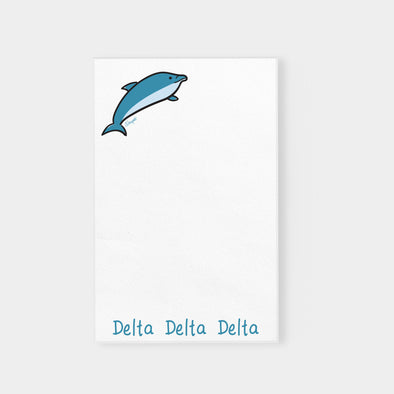 Delta Delta Delta Dolphin Sorority Notepad