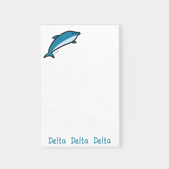 Delta Delta Delta Dolphin Sorority Notepad