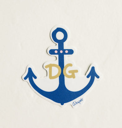 Delta Gamma Sorority Anchor Die Cut Vinyl Sticker