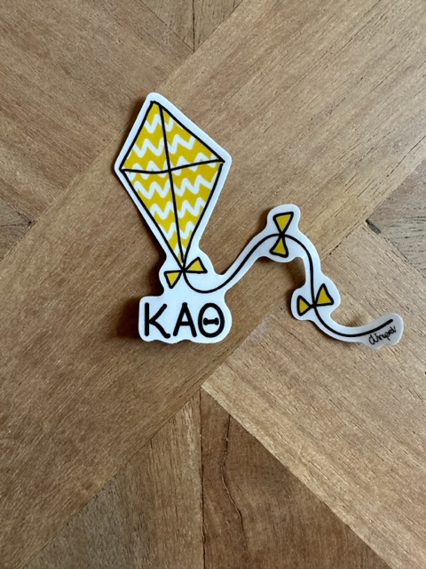 Kappa Alpha Theta Kite Die Cut Sticker