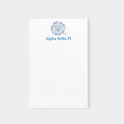 Alpha Delta Pi Lion Sorority Notepad