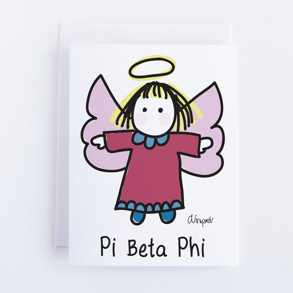 Pi Beta Phi Angel Sorority Notecard Set