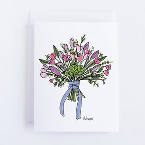 Tulip and Lily Bouquet Notecard Set