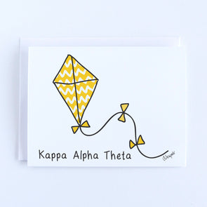 Kappa Alpha Theta Kite Sorority Notecard Set