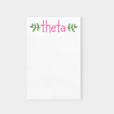Theta Vines Sorority Notepad